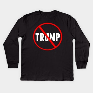 Anti Donald Trump Resist Kids Long Sleeve T-Shirt